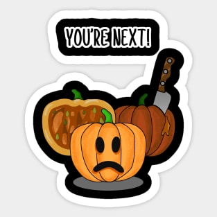 Halloween Pumpkin Horror Sticker